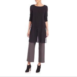 Eileen Fisher Black Tunic Top